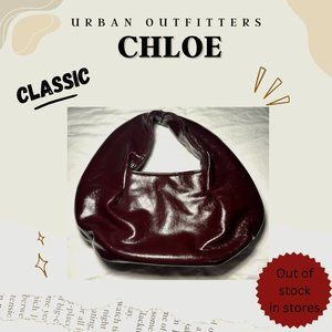 Urban Outfitter Chloe Maroon Mini Hobo Purse
